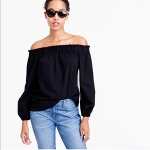 NEW J. Crew Long Sleeve Off The Shoulder Top